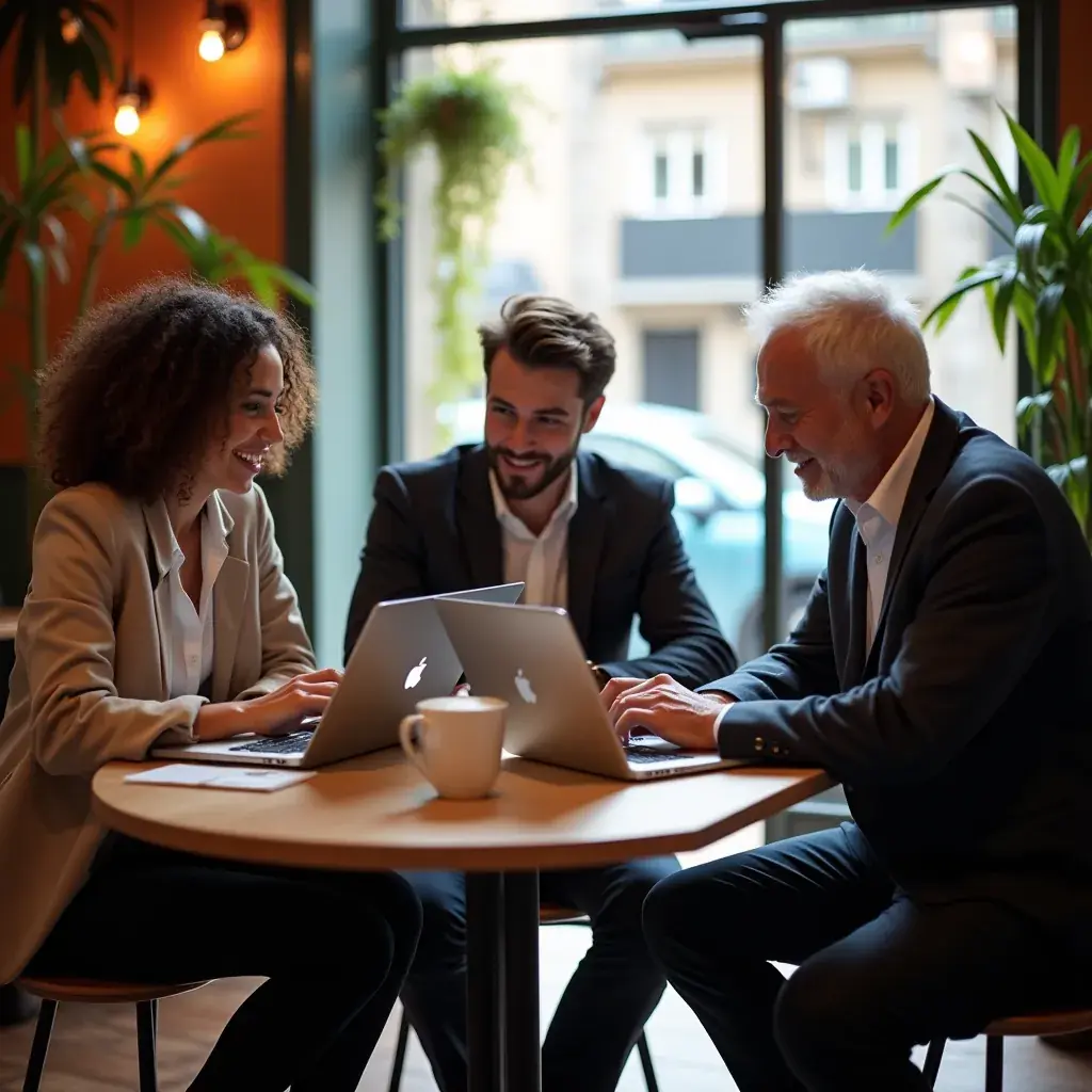 Professional business solutions illustration